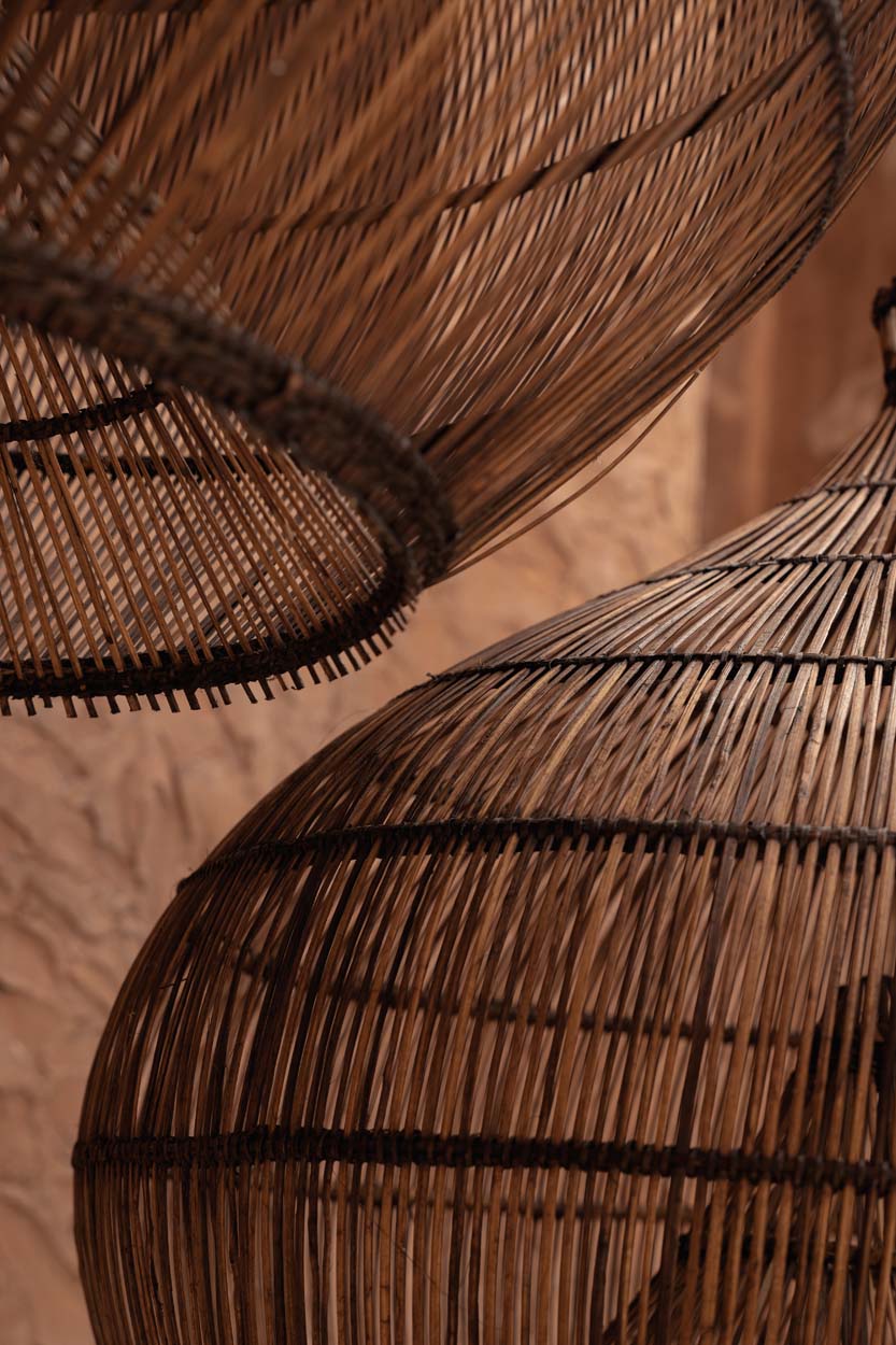 La lámpara colgante Desert Gourd Nogal Oscuro Small Bazar Bizar