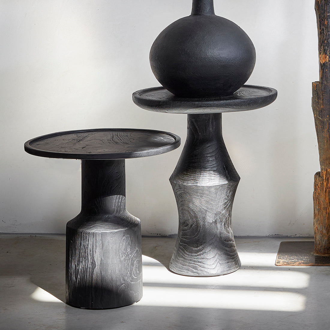 Mesa auxiliar Nero Twilight Raw Materials