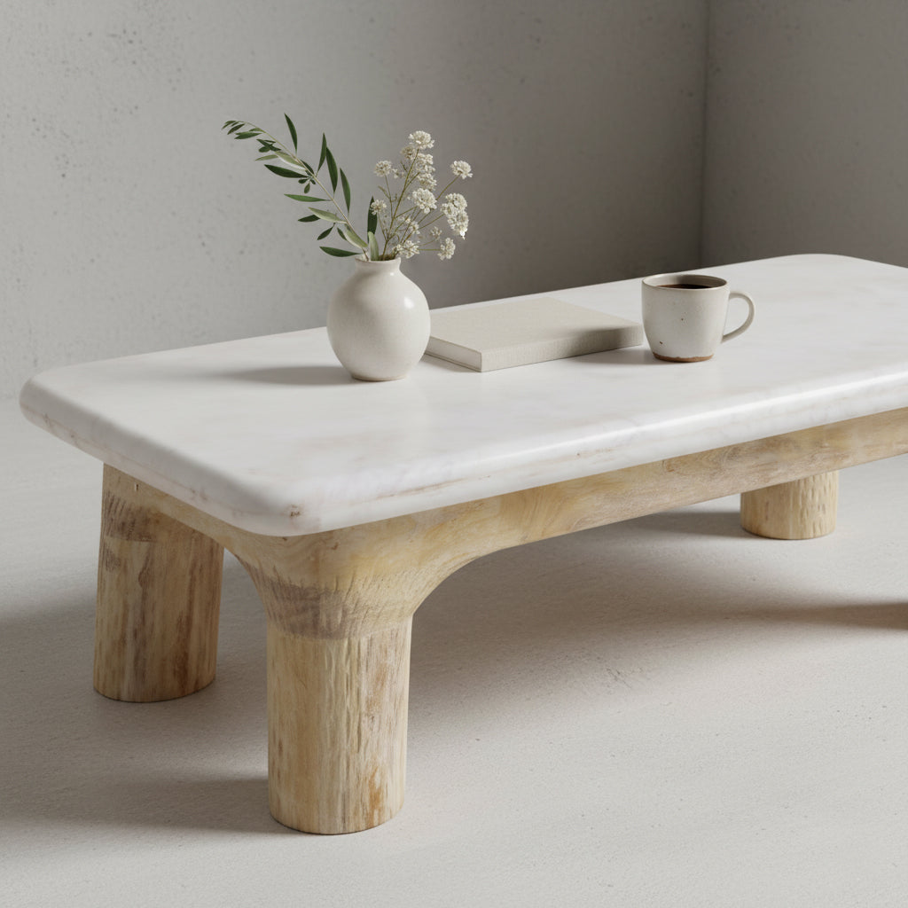 Mesa de centro Sandy Dunes Materias primas