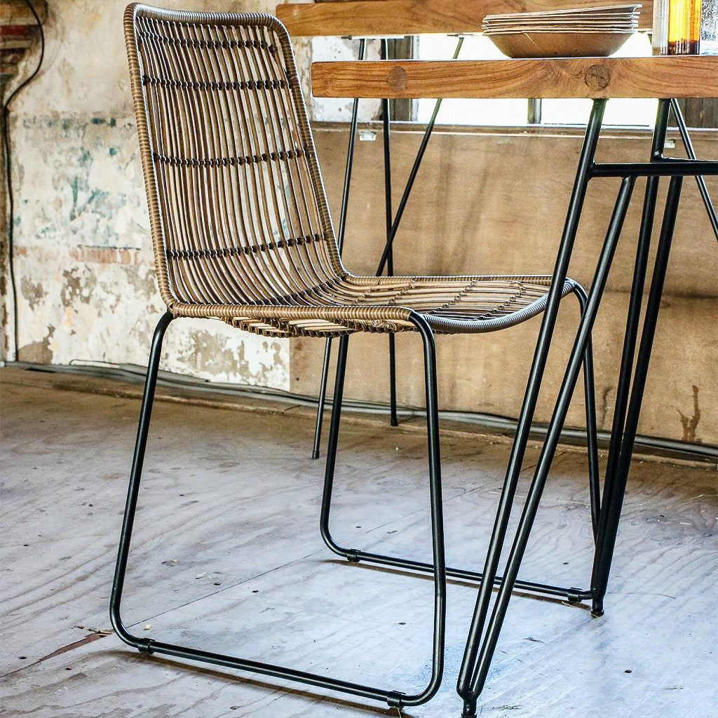 Silla de terraza Jane Natural Set de 2 Raw Materials