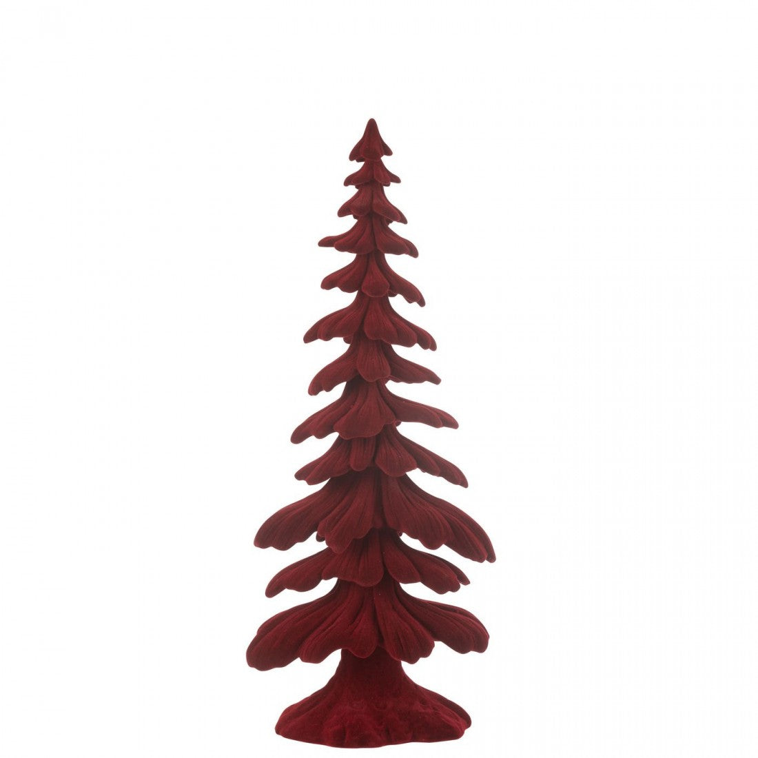 Pino de Pascua Velour Resina Rojo Pequeño J-Line