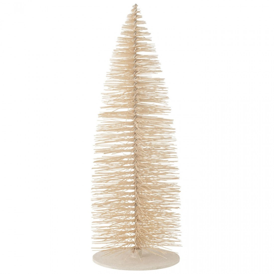 Árbol de Navidad Decorativo Purpurina Madera Blanco Extra Grande H140cm J-line