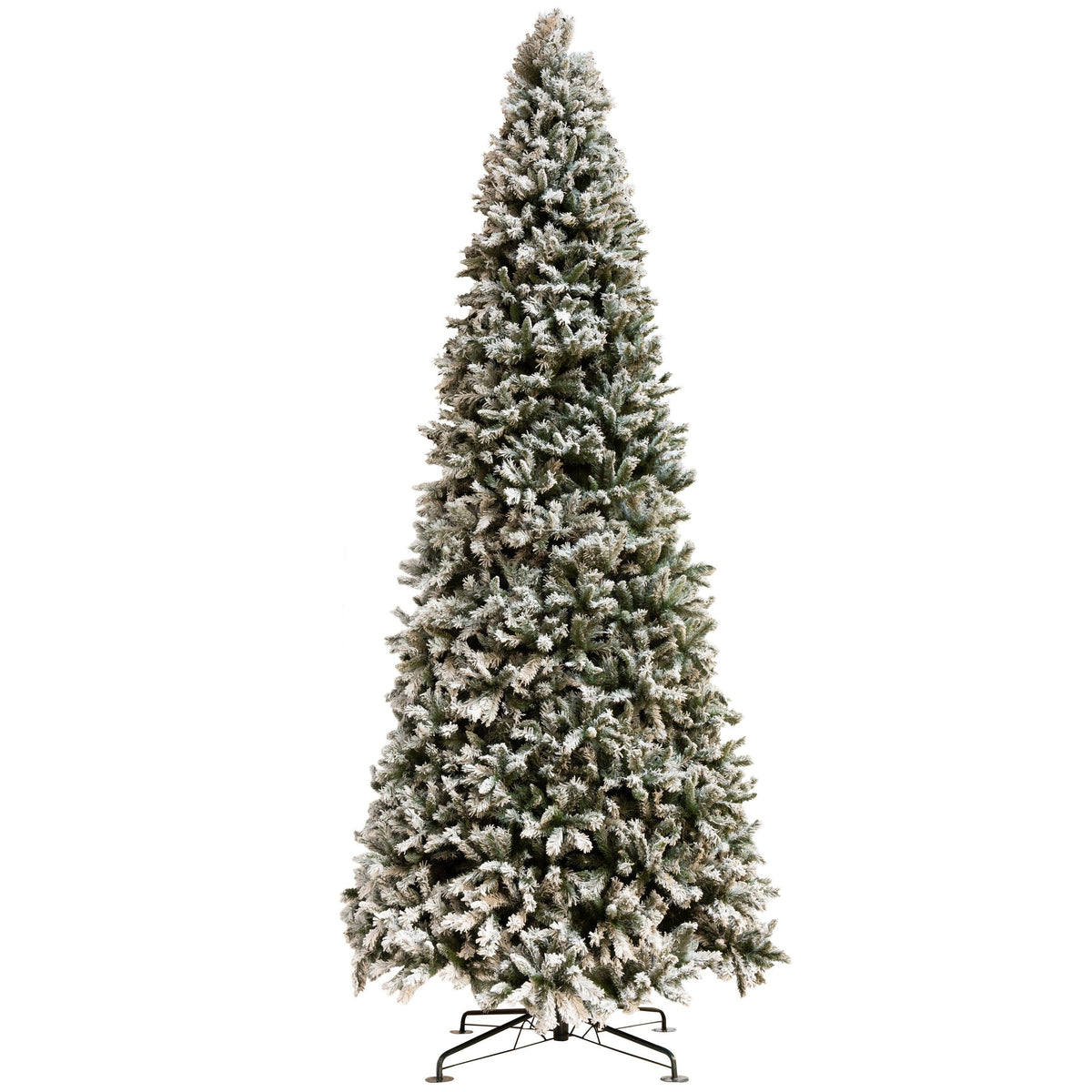 Árbol de Navidad artificial nevado XXL H450cm J-Line