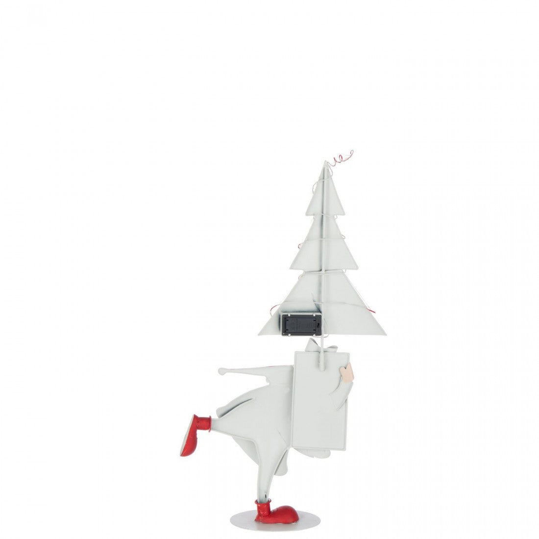 Árbol de Navidad LED de hierro rojo navideño/blanco pequeño H66 cm J-Line