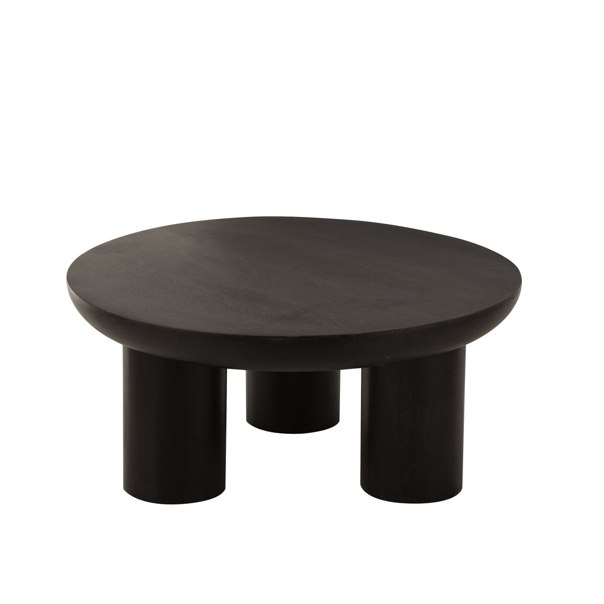 Mesa de centro Trío Madera de mango Negro J-Line