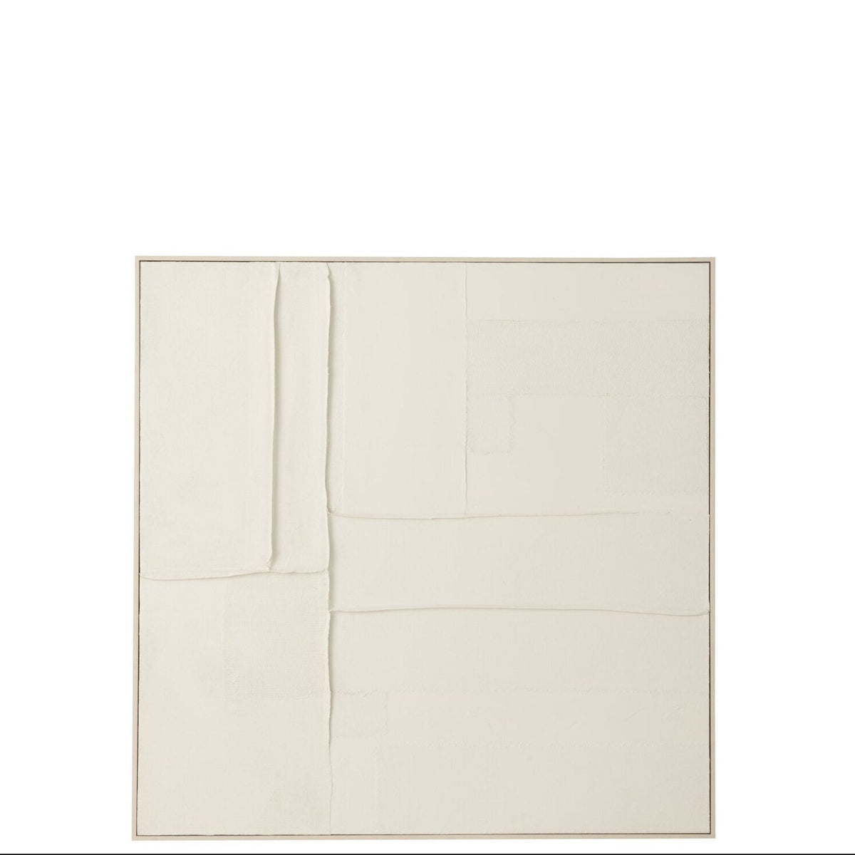 Cuadro Log Lienzo/Madera de pino Blanco J-Line