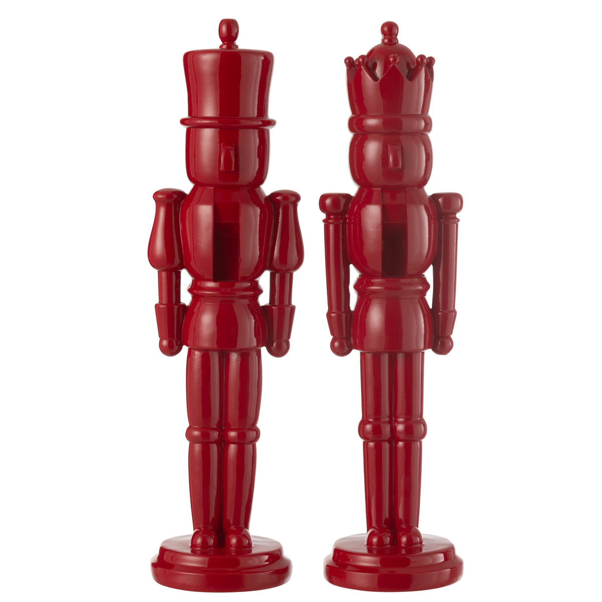 Juego de 2 abridores de nueces rojos de resina de 47 cm J-Line