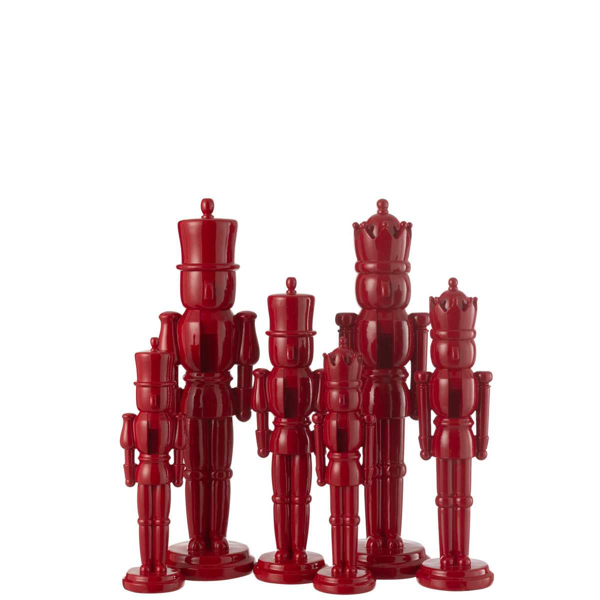 Juego de 2 abridores de nueces rojos de resina de 47 cm J-Line