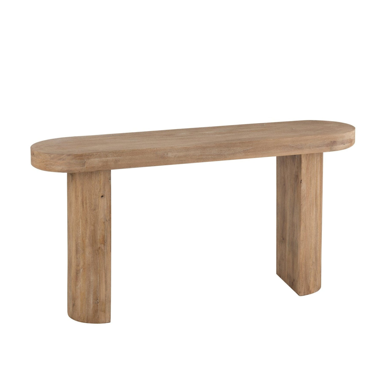 Mesa auxiliar de madera de mango natural J-Line