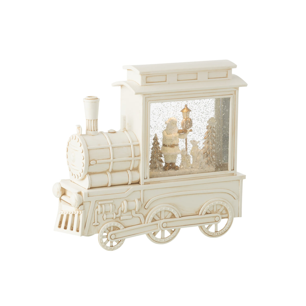 Bola de nieve Locomotora Plástico Blanco H26cm J-Line