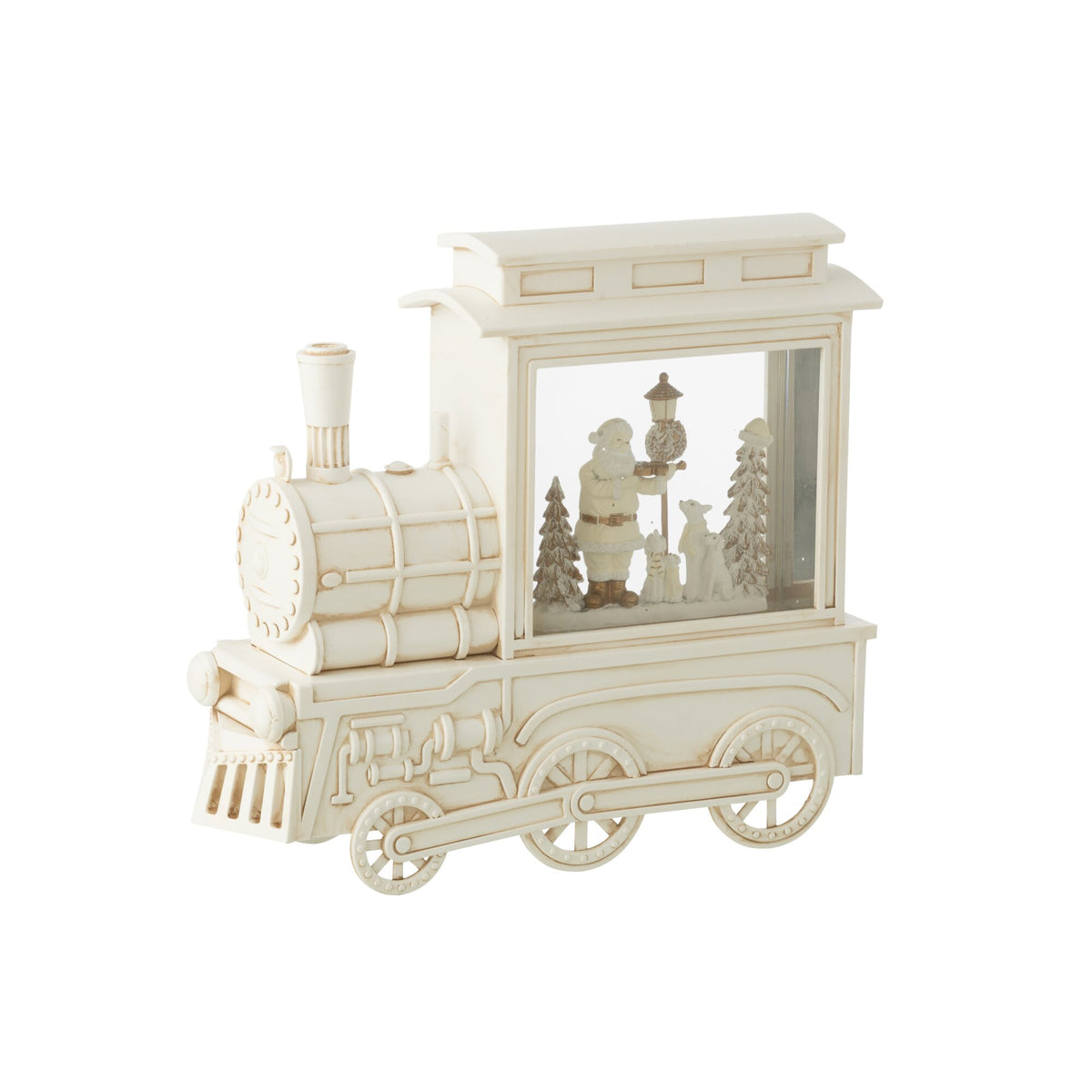 Bola de nieve Locomotora Plástico Blanco H26cm J-Line