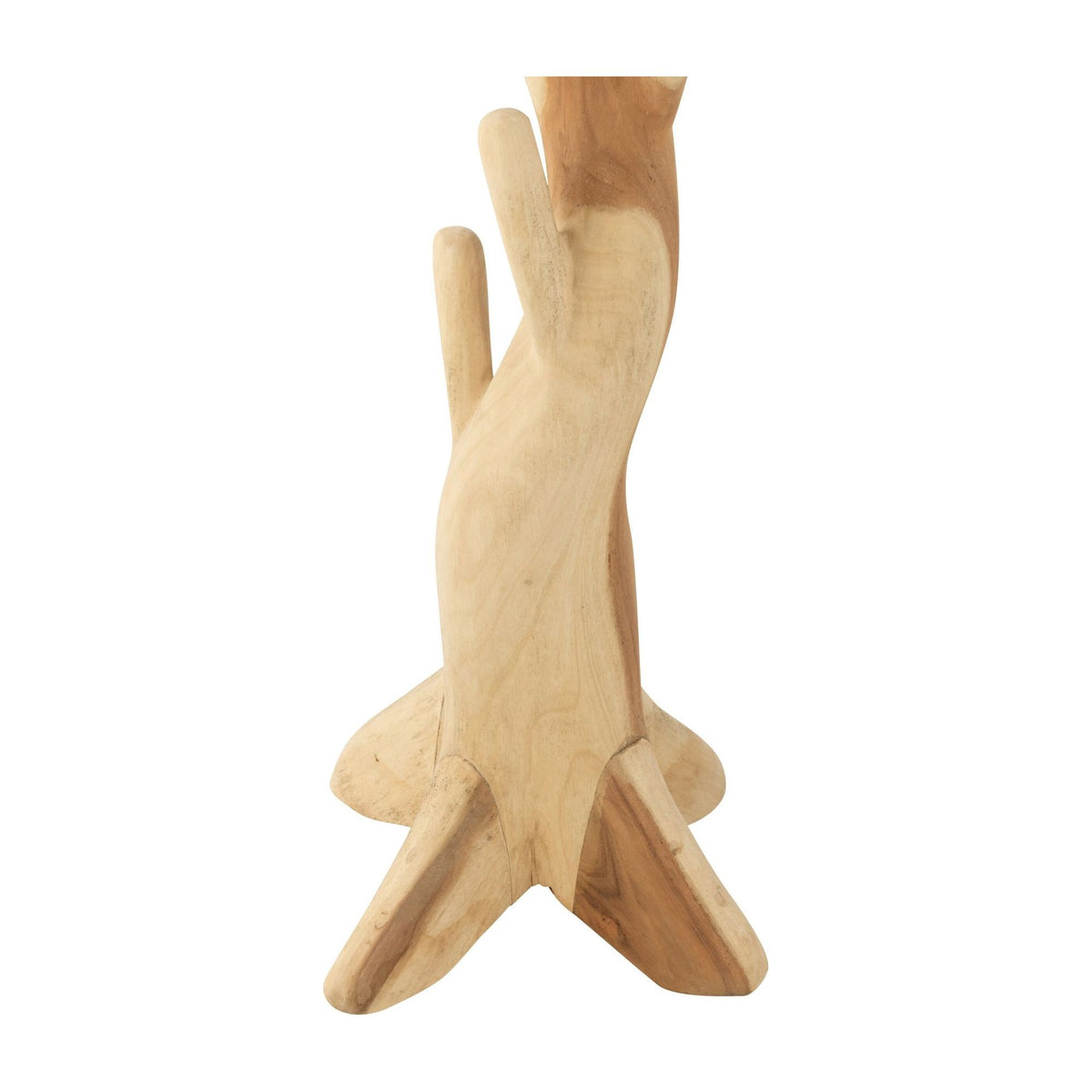 Perchero de pie de madera de teca natural J-Line