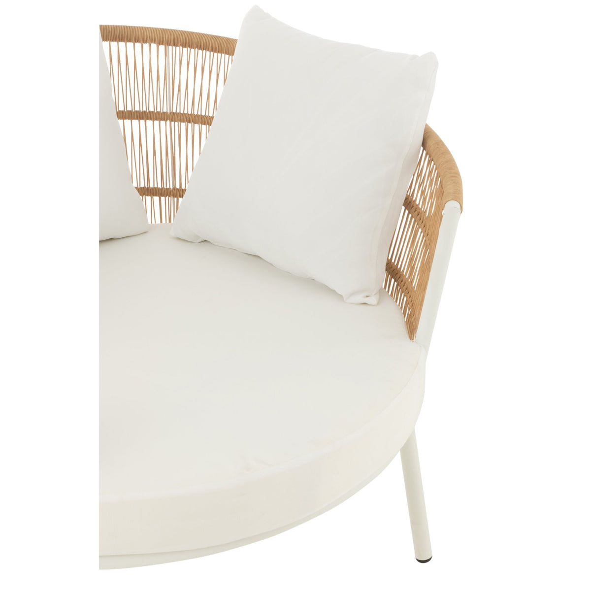 Silla Joa Metal/Ratán Blanco J-Line