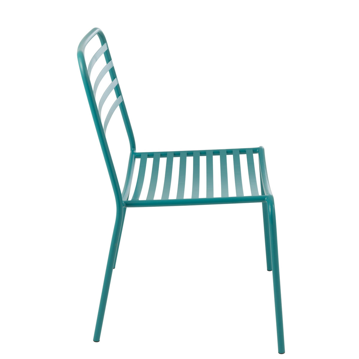Silla de jardín Dedi turquesa de metal J-Line