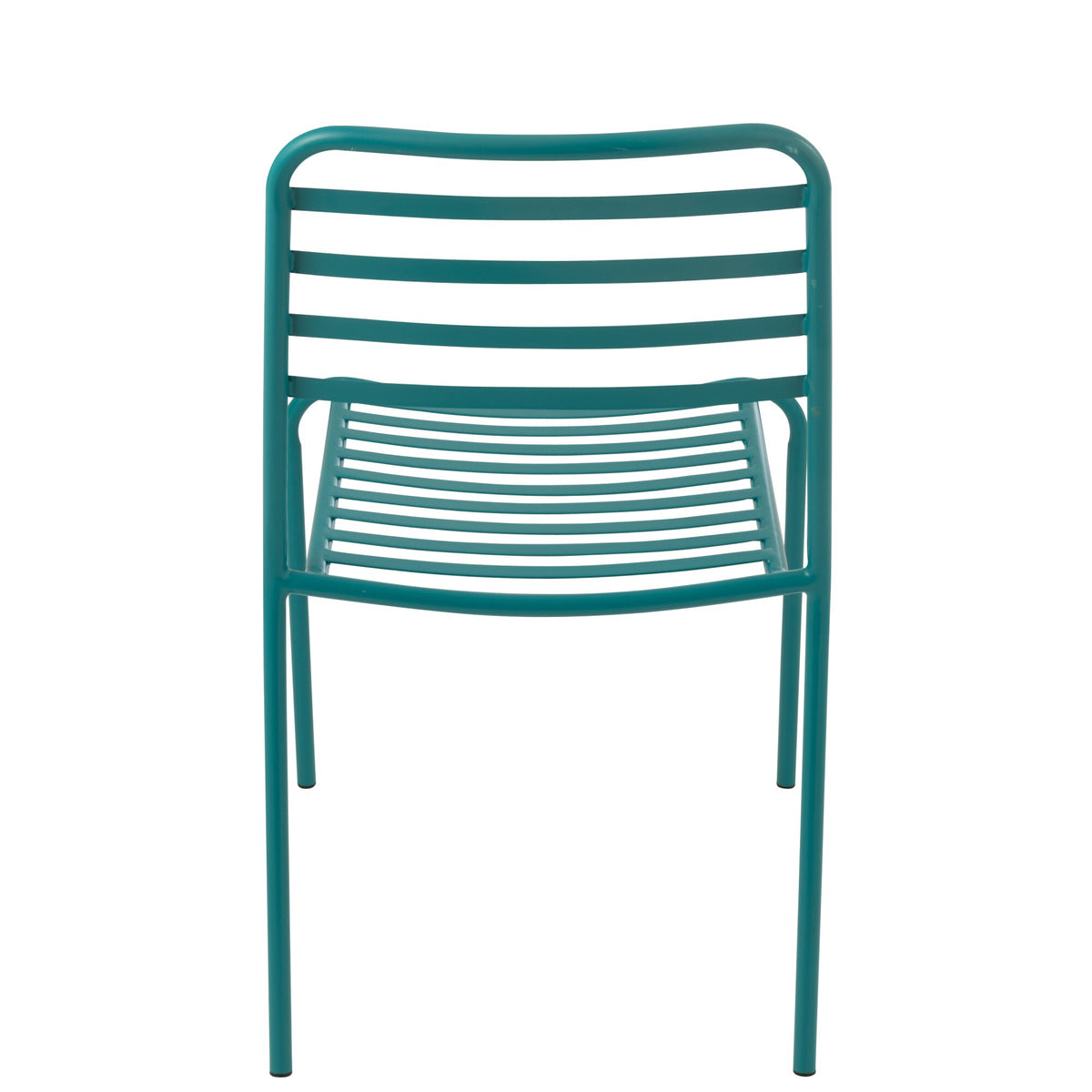 Silla de jardín Dedi turquesa de metal J-Line