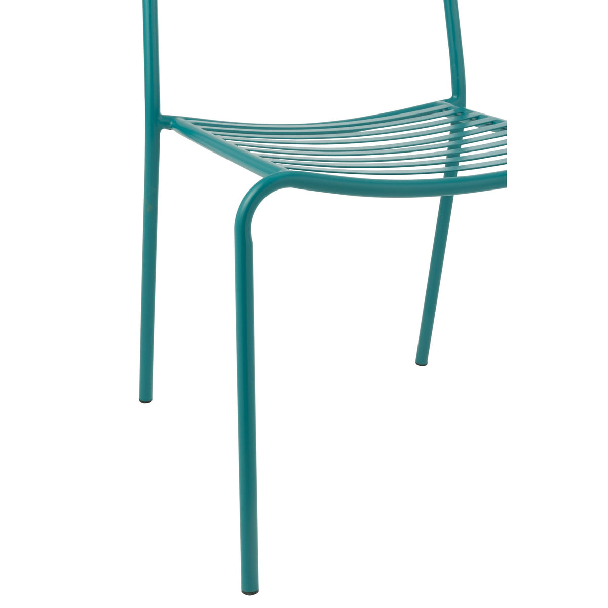 Silla de jardín Dedi turquesa de metal J-Line