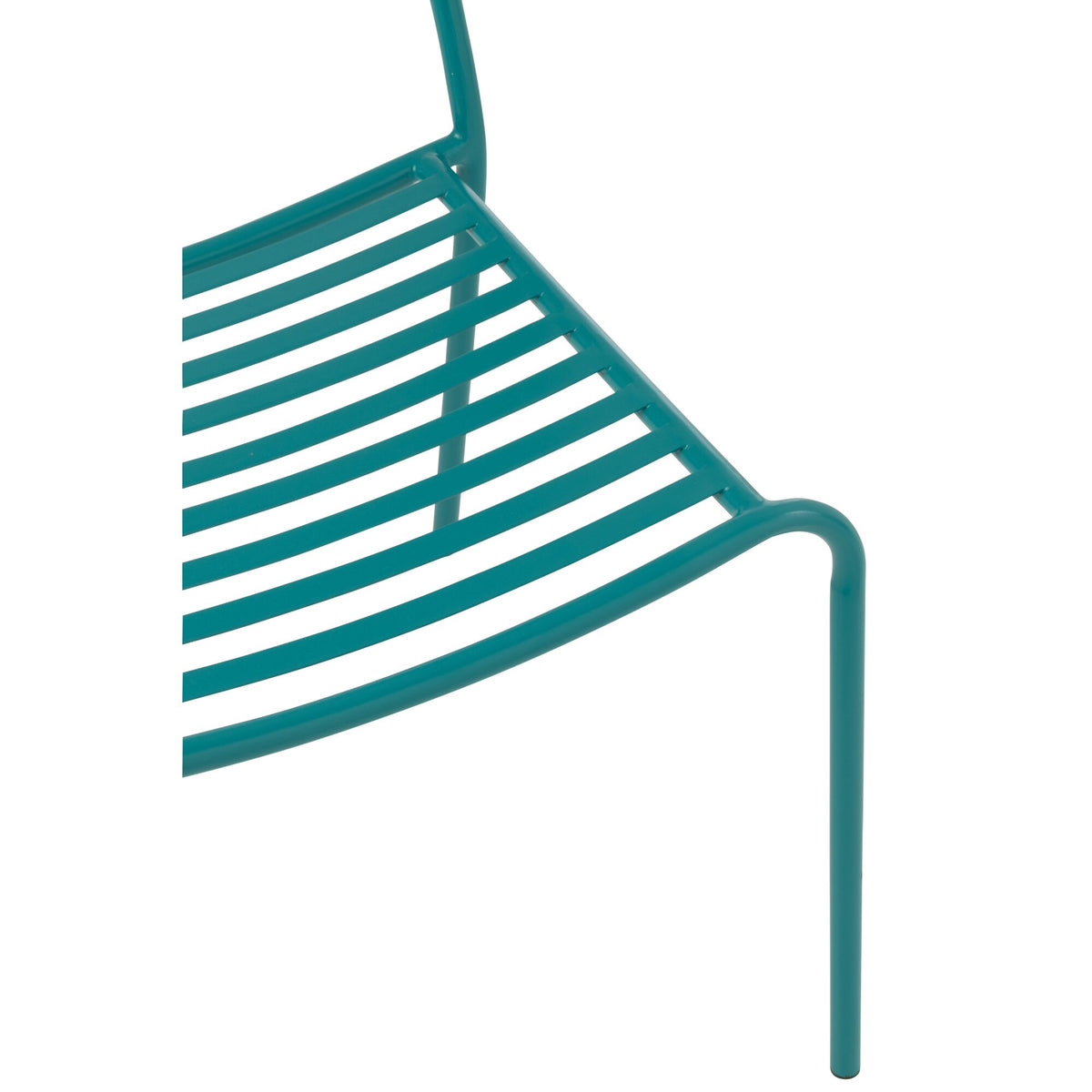 Silla de jardín Dedi turquesa de metal J-Line