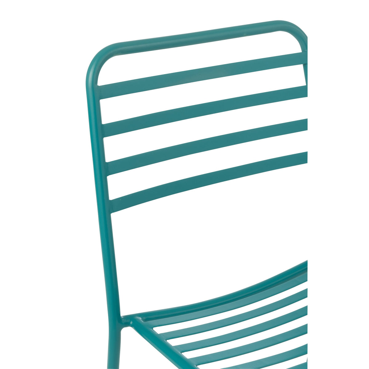 Silla de jardín Dedi turquesa de metal J-Line