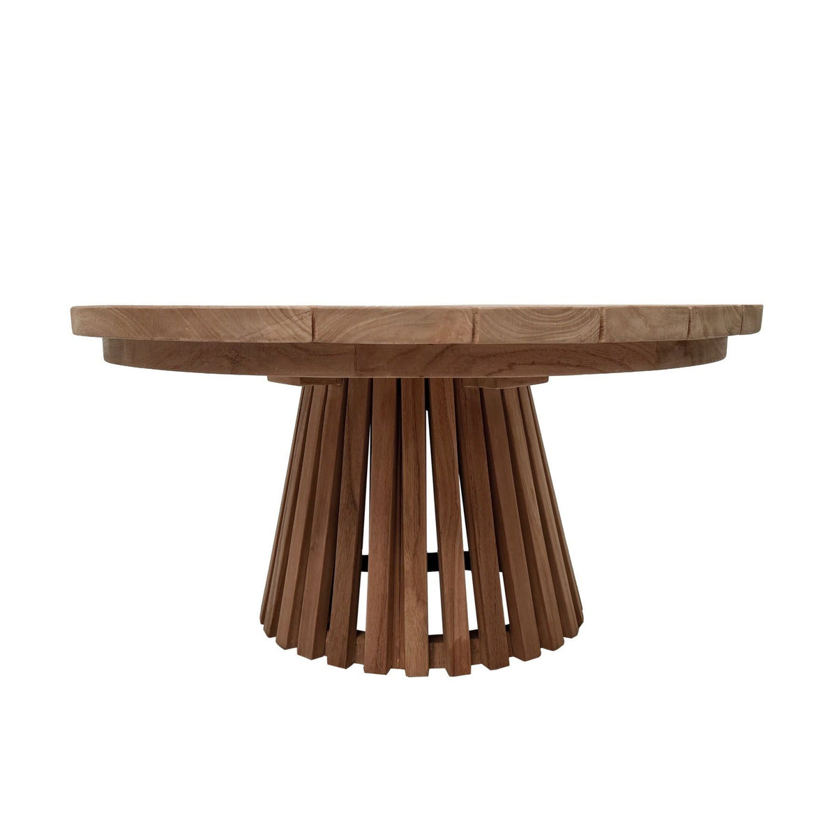 Tuintafel Cindo Ø80cm schuin vooraanzicht