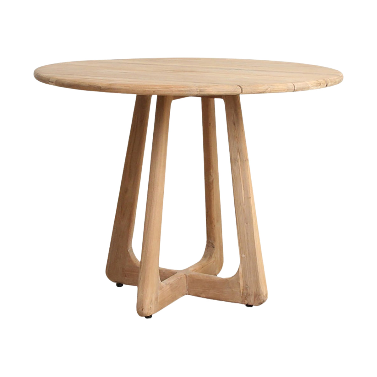 Verano Teakhouten Eettafel Outdoor Ø100cm Raw Materials - Eetkamertafel - Raw Materials - livinglovely.nl