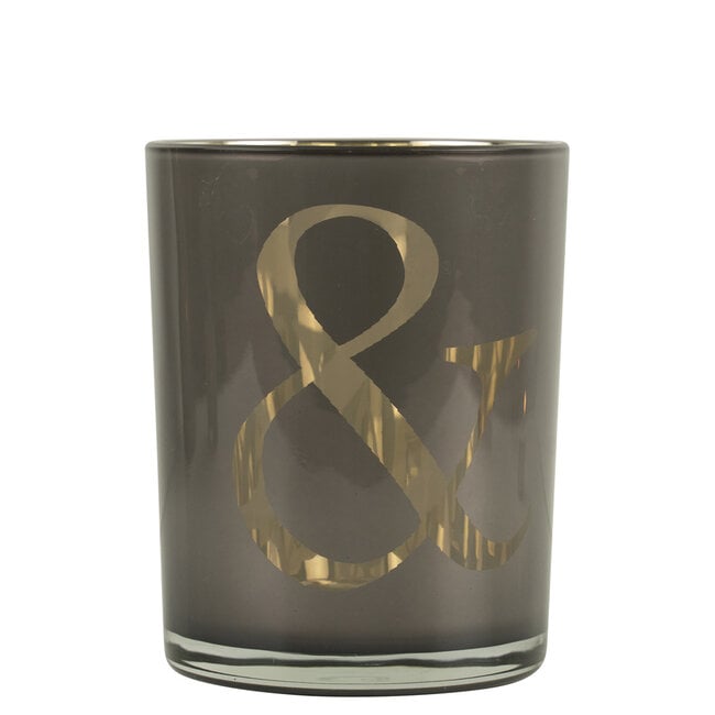 Windlicht & Taupe 12cm - Windlicht - Mars & More - livinglovely.nl
