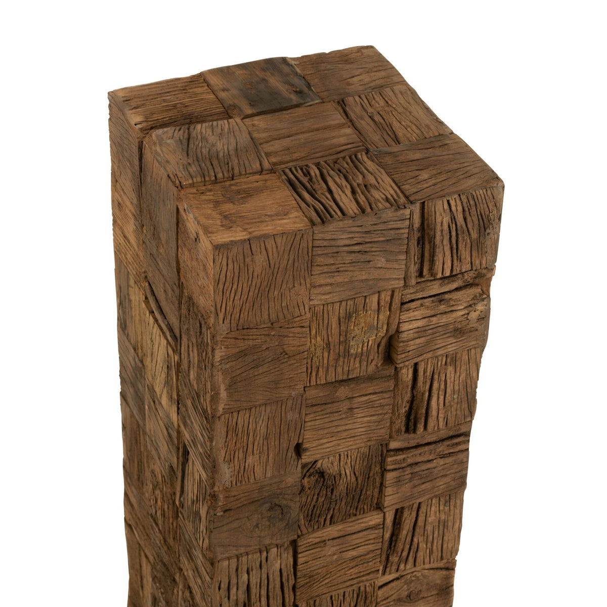 Columna de Madera Reciclada Natural Mediana J-Line