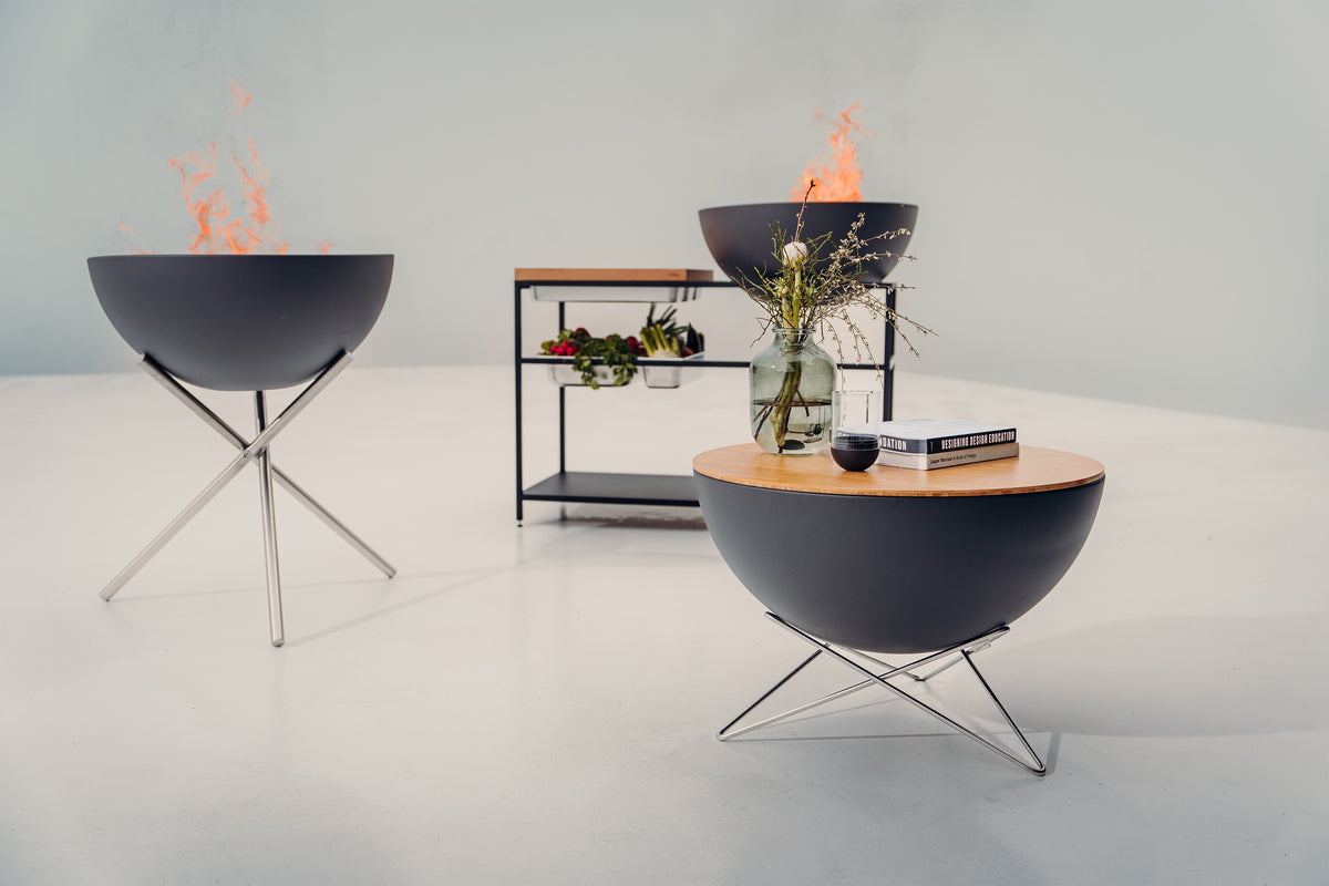 Fire Kitchen BBQ con Höfats Bowl 70 Cocina de exterior
