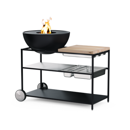Fire Kitchen BBQ con Höfats Bowl 70 Cocina de exterior