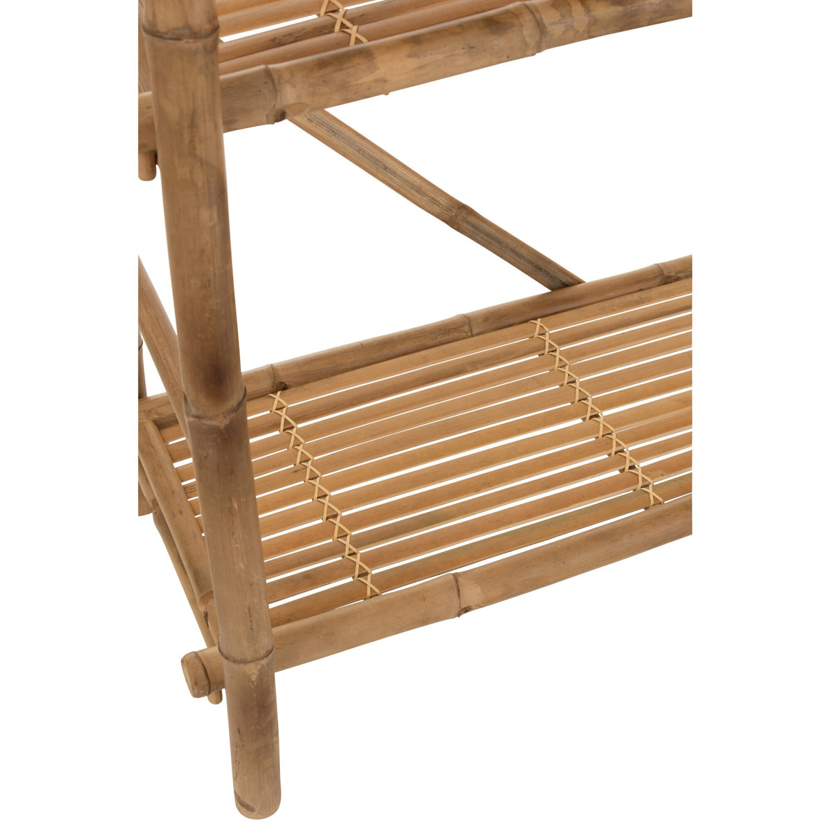 Estantería de bambú natural de 5 baldas