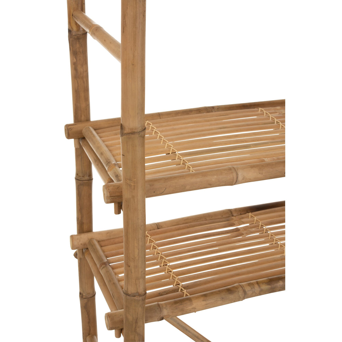 Estantería de bambú natural de 5 baldas