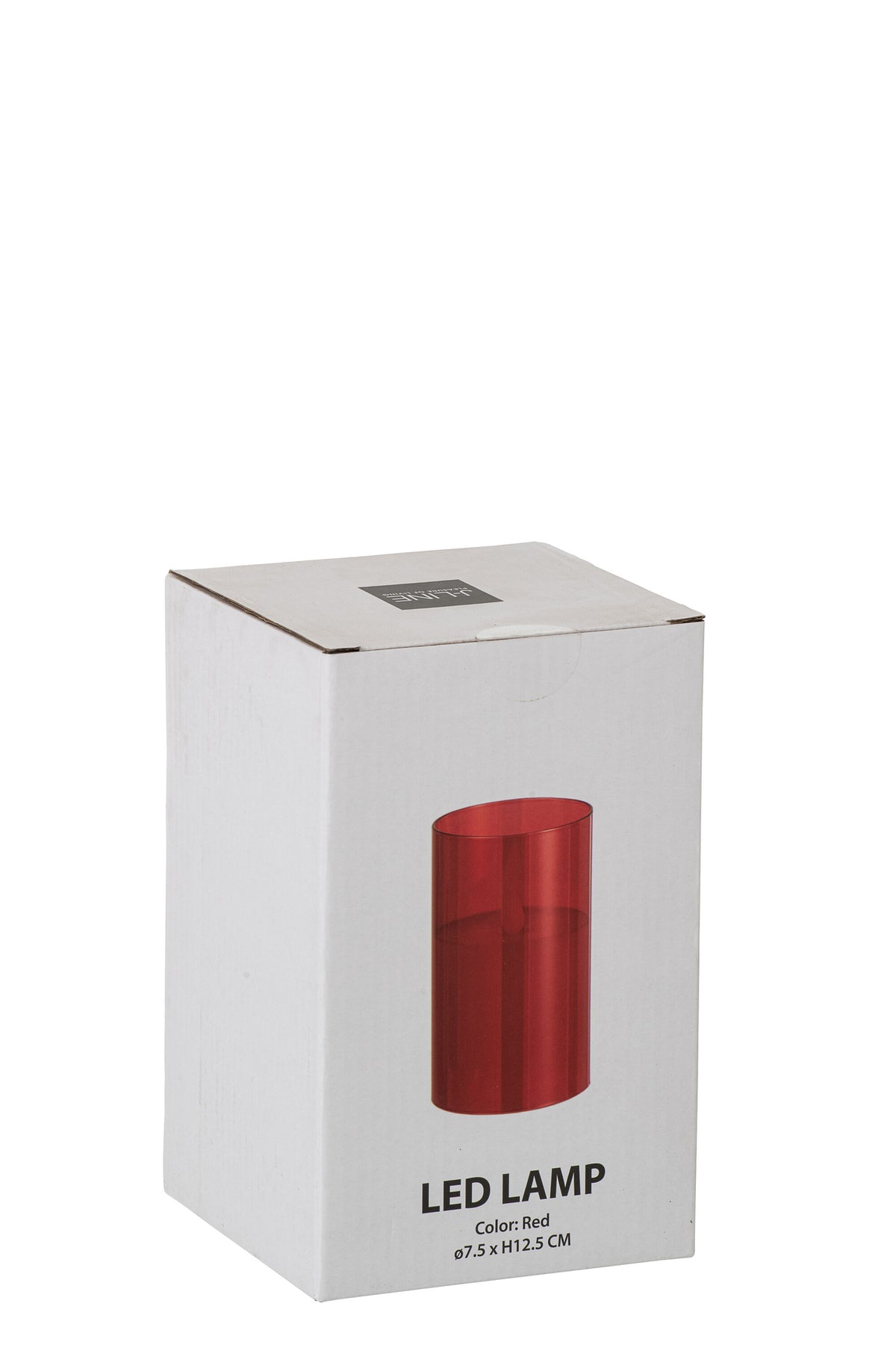 Lámpara LED Vidrio Brillante Rojo Pequeña