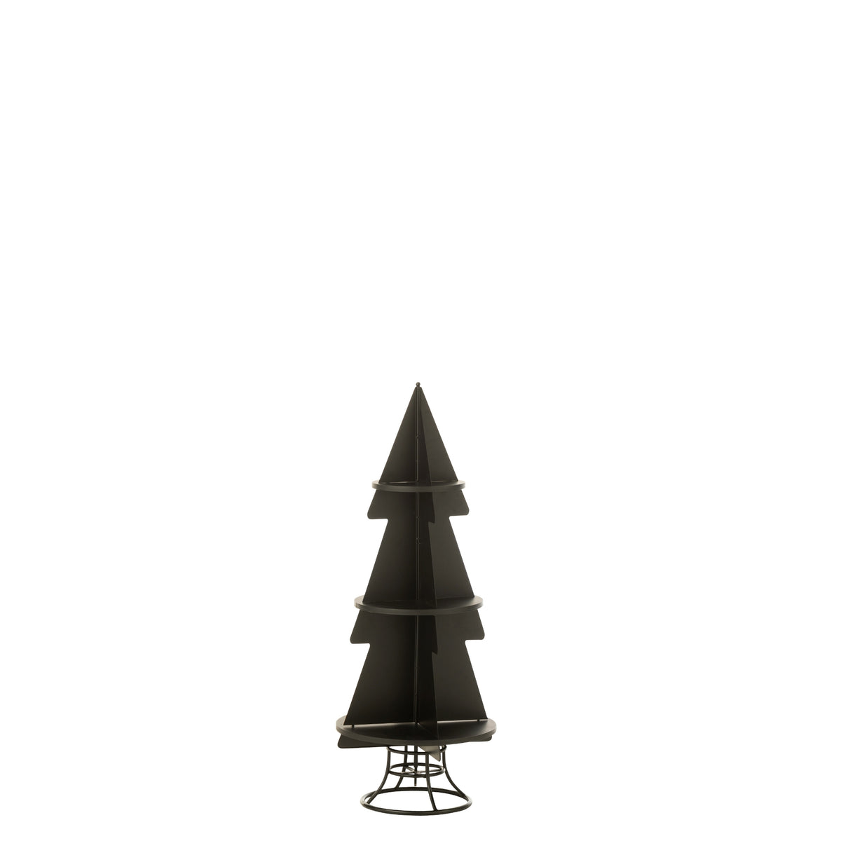 Soporte para árbol de Navidad de metal negro pequeño J-Line