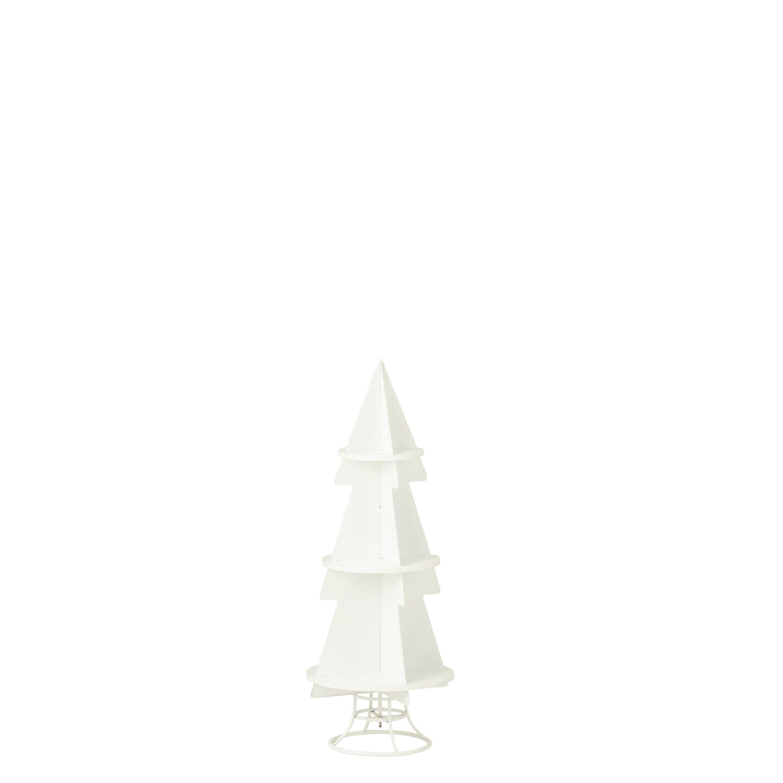 Soporte para árbol de Navidad de metal blanco pequeño J-Line
