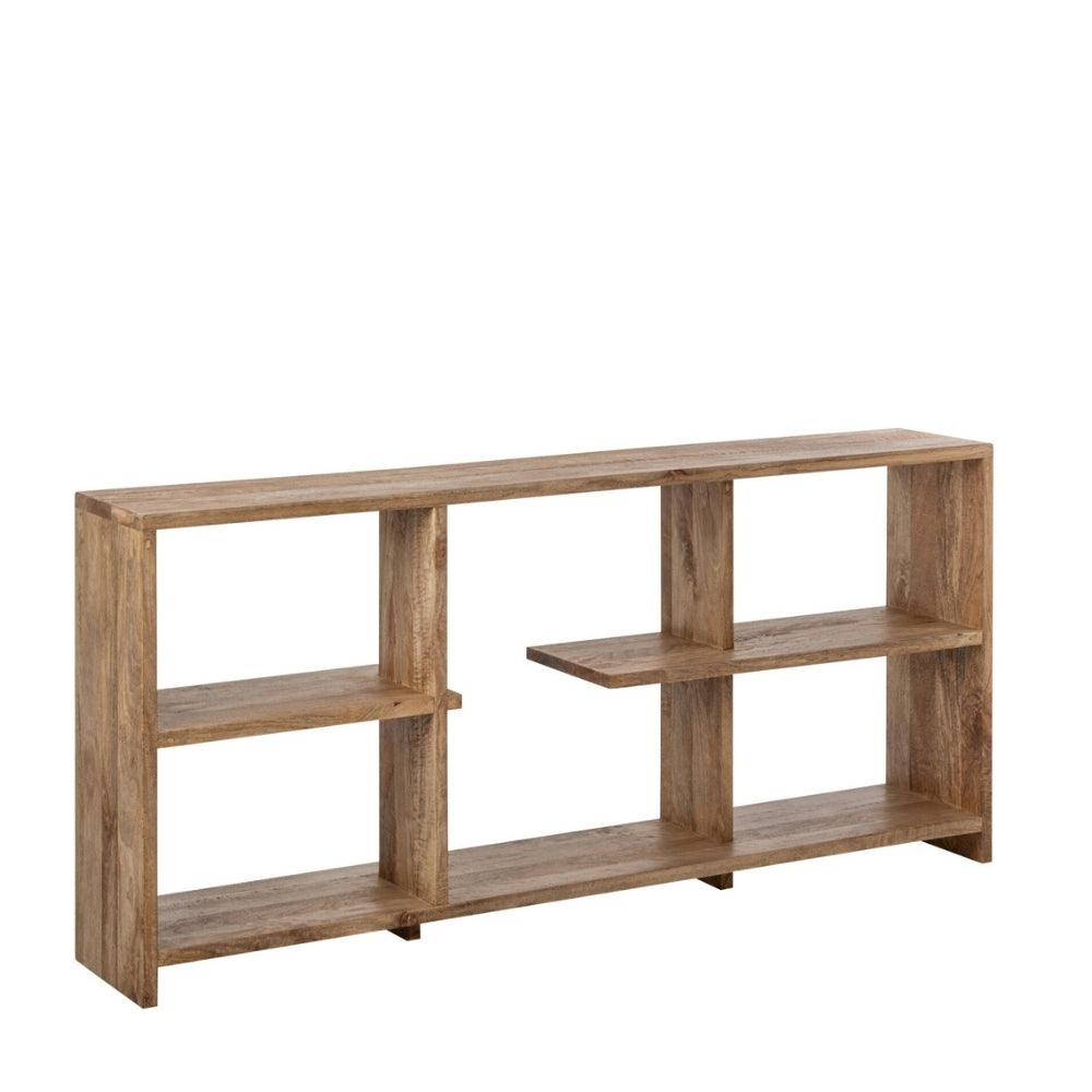Librería de madera de mango natural J-Line