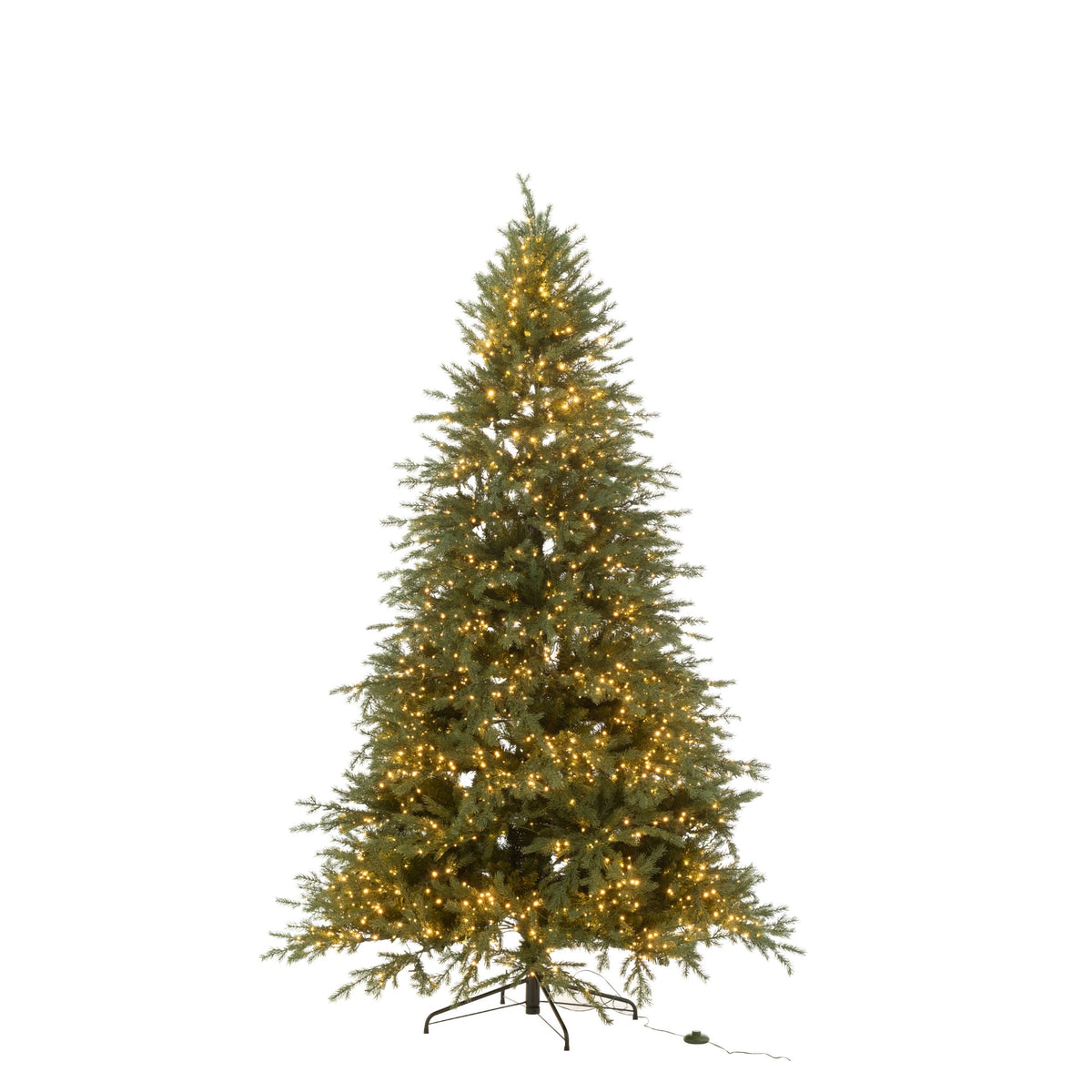Árbol de Navidad 3000 LED Artificial Verde Oscuro Grande H225cm J-Line