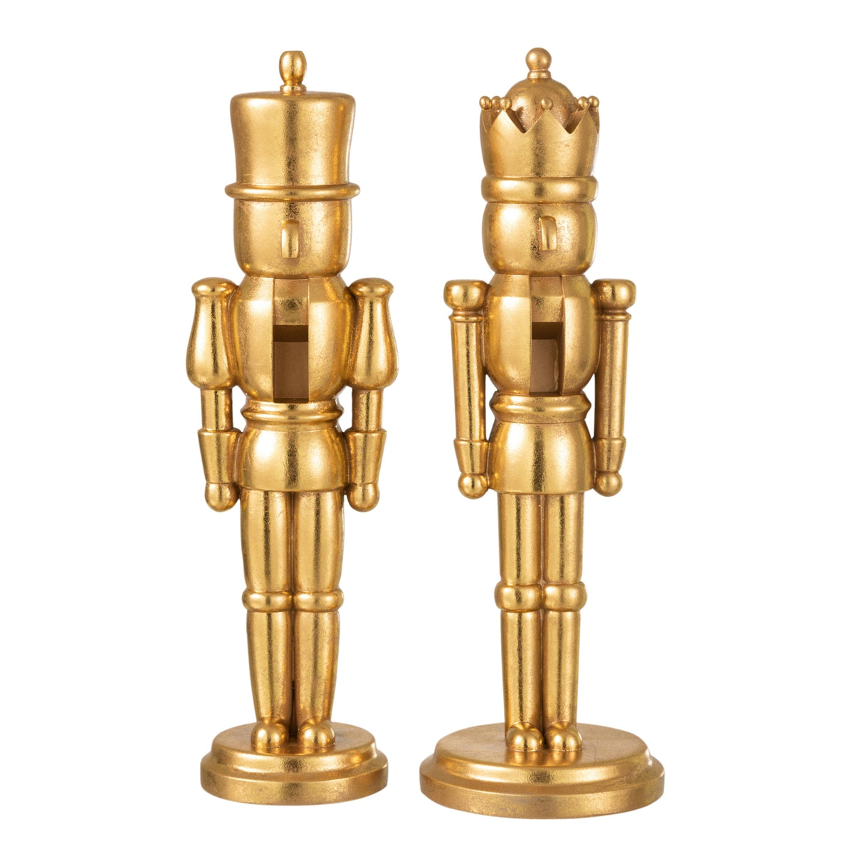 Cascanueces Dorado Grande 47cm J-Line Set de 2 J-Line