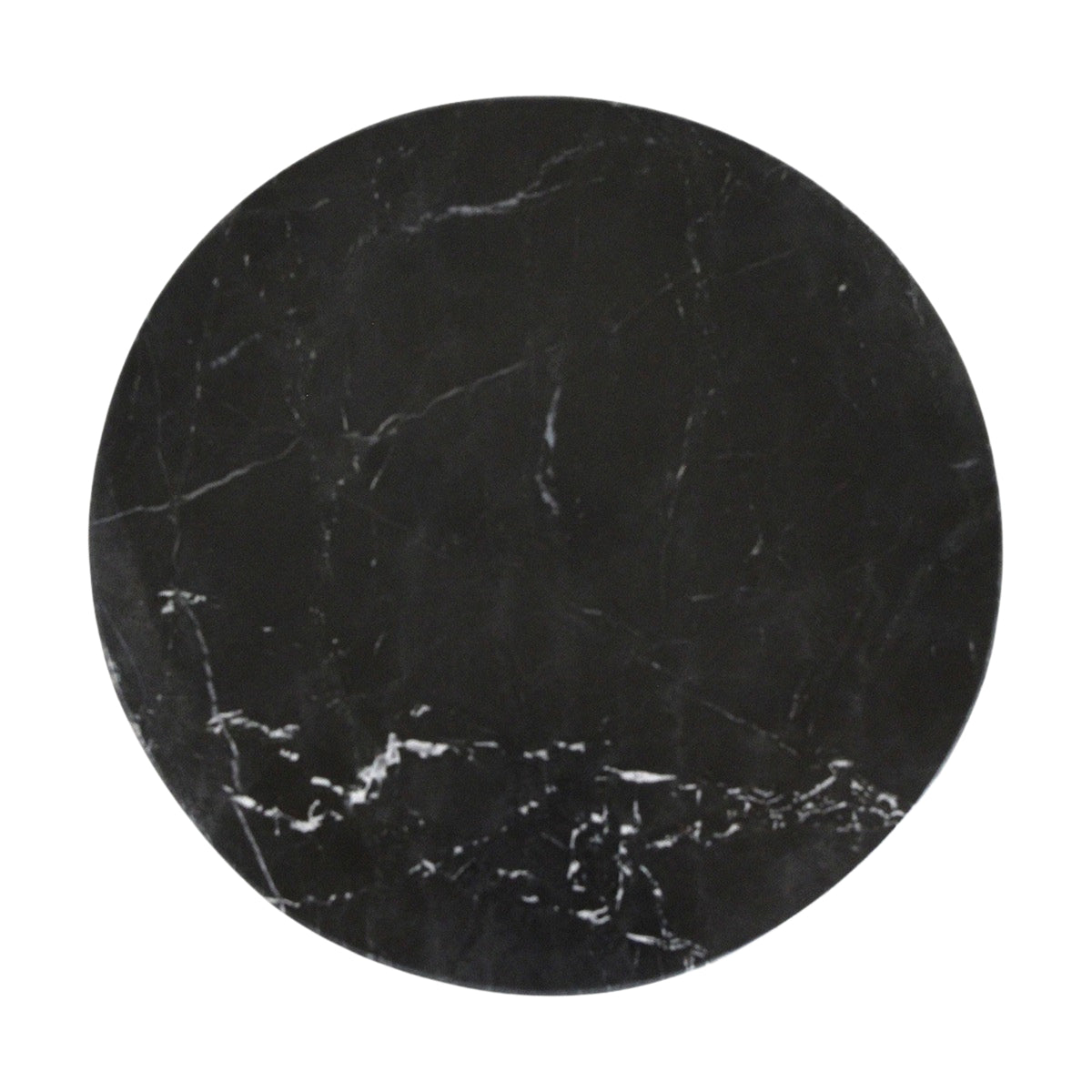 Mesa auxiliar Lampung Mármol Negro Ø40x50 cm Raw Materials