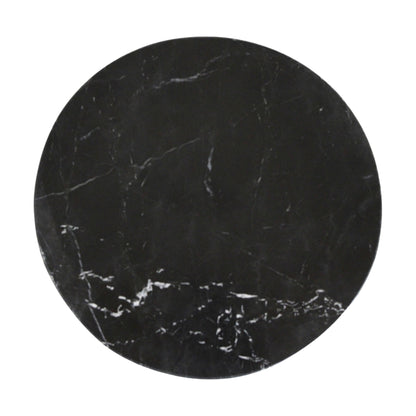 Mesa auxiliar Lampung Mármol Negro Ø40x50 cm Raw Materials