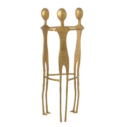 Figura 3 Hombre Acero Inoxidable Dorado H150cm J-Line