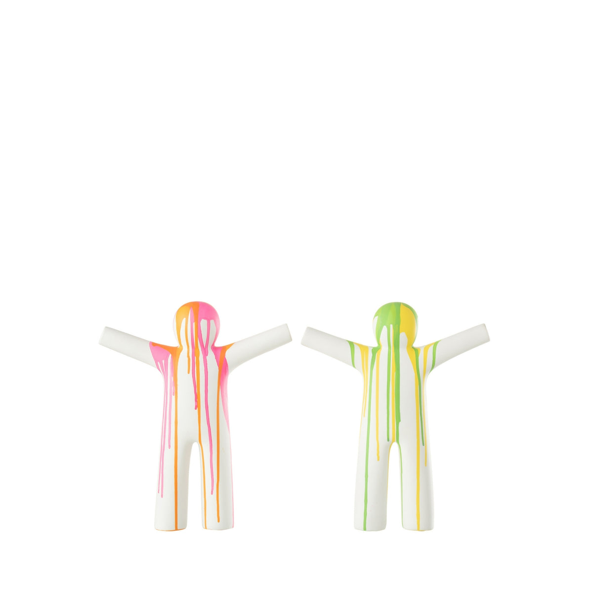 P’tit Maurice Figura pintada Multicolor Pequeño Set J-Line de 2