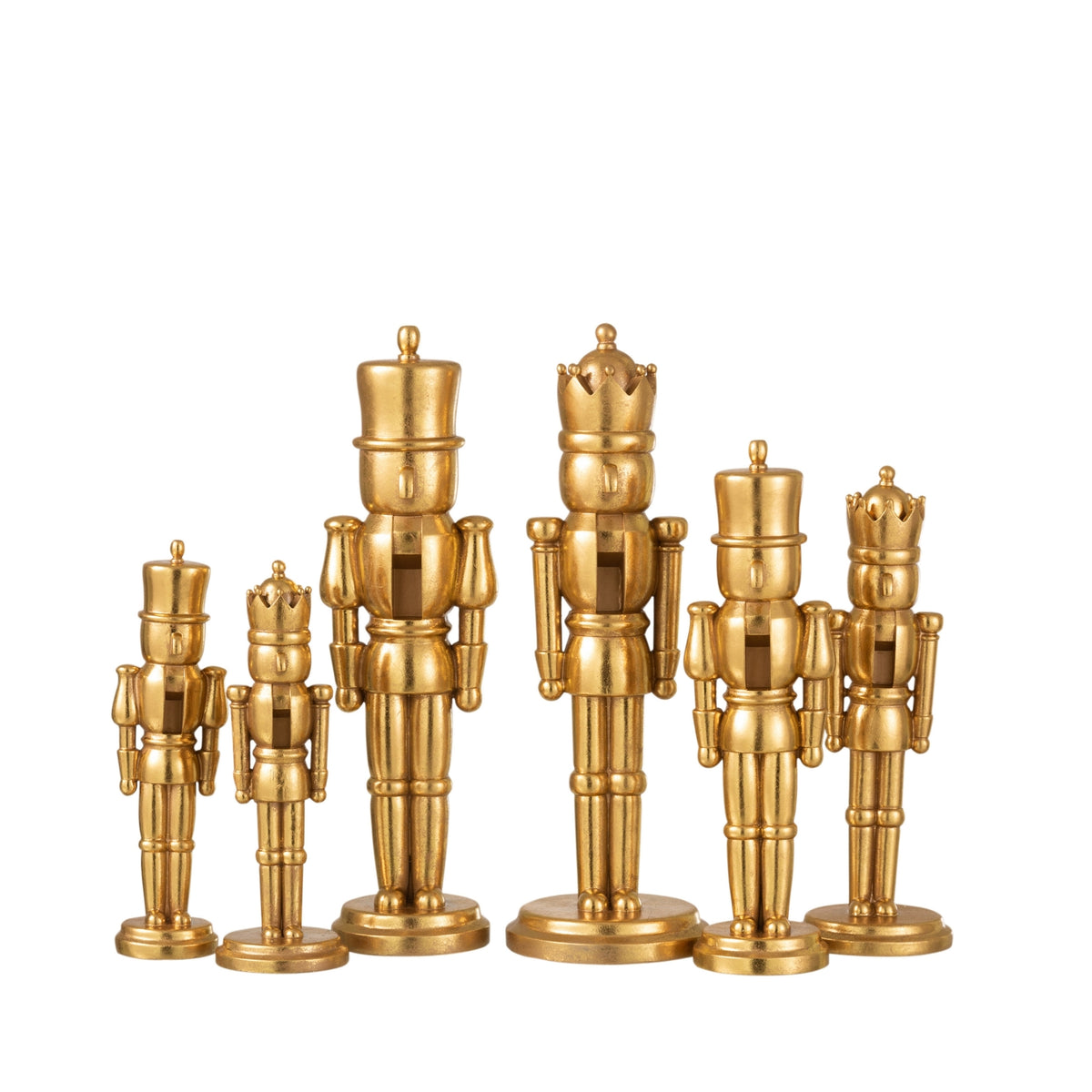 Cascanueces Dorado Grande 47cm J-Line Set de 2 J-Line