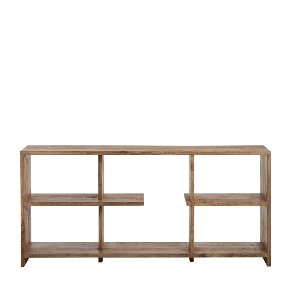 Librería de madera de mango natural J-Line