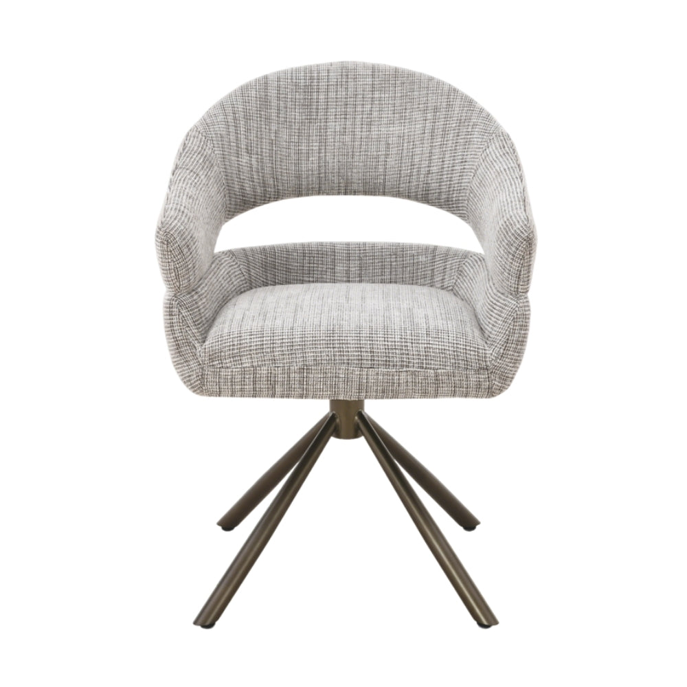 MUST Living Silla de comedor giratoria Clooney Beige