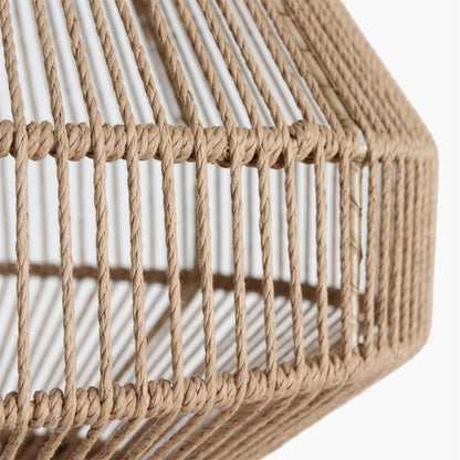 Lámpara colgante Linea Diamond Cuerda Natural Mediana Ø44cm Raw Materials