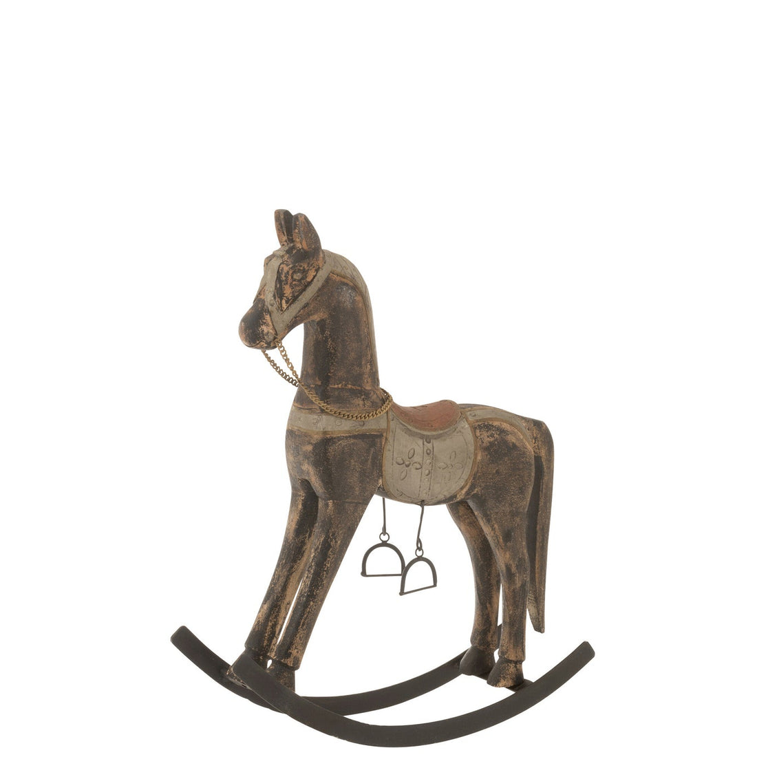 Caballo mecedor Topo Madera de mango Mix Grande J-Line