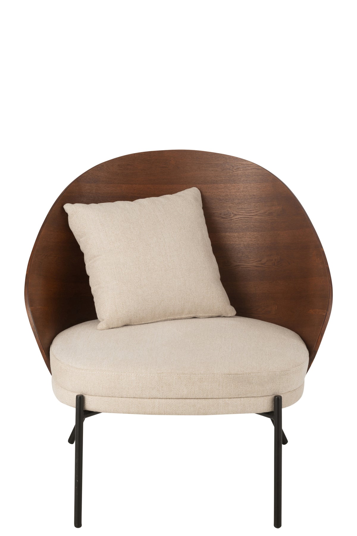 Sillón Lone Multiplex/Metal Marrón/Beige J-Line