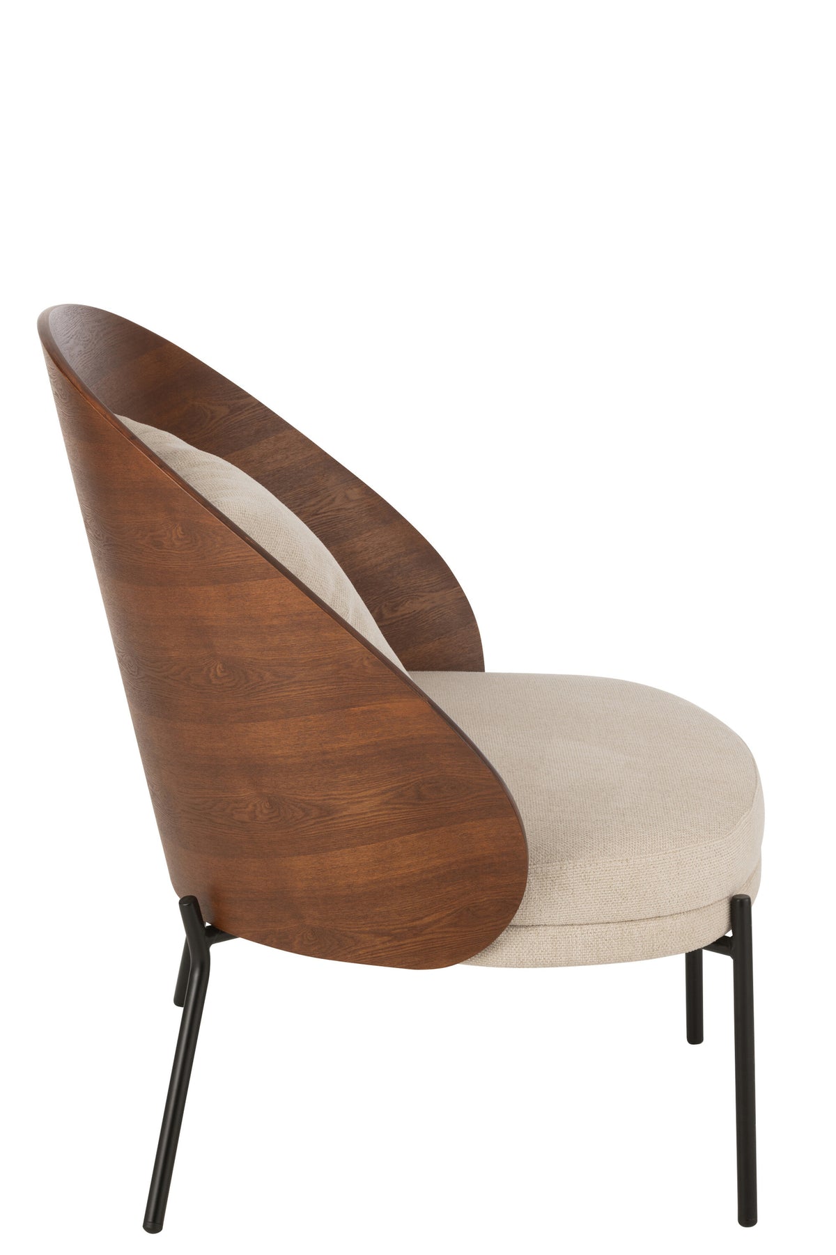 Sillón Lone Multiplex/Metal Marrón/Beige J-Line