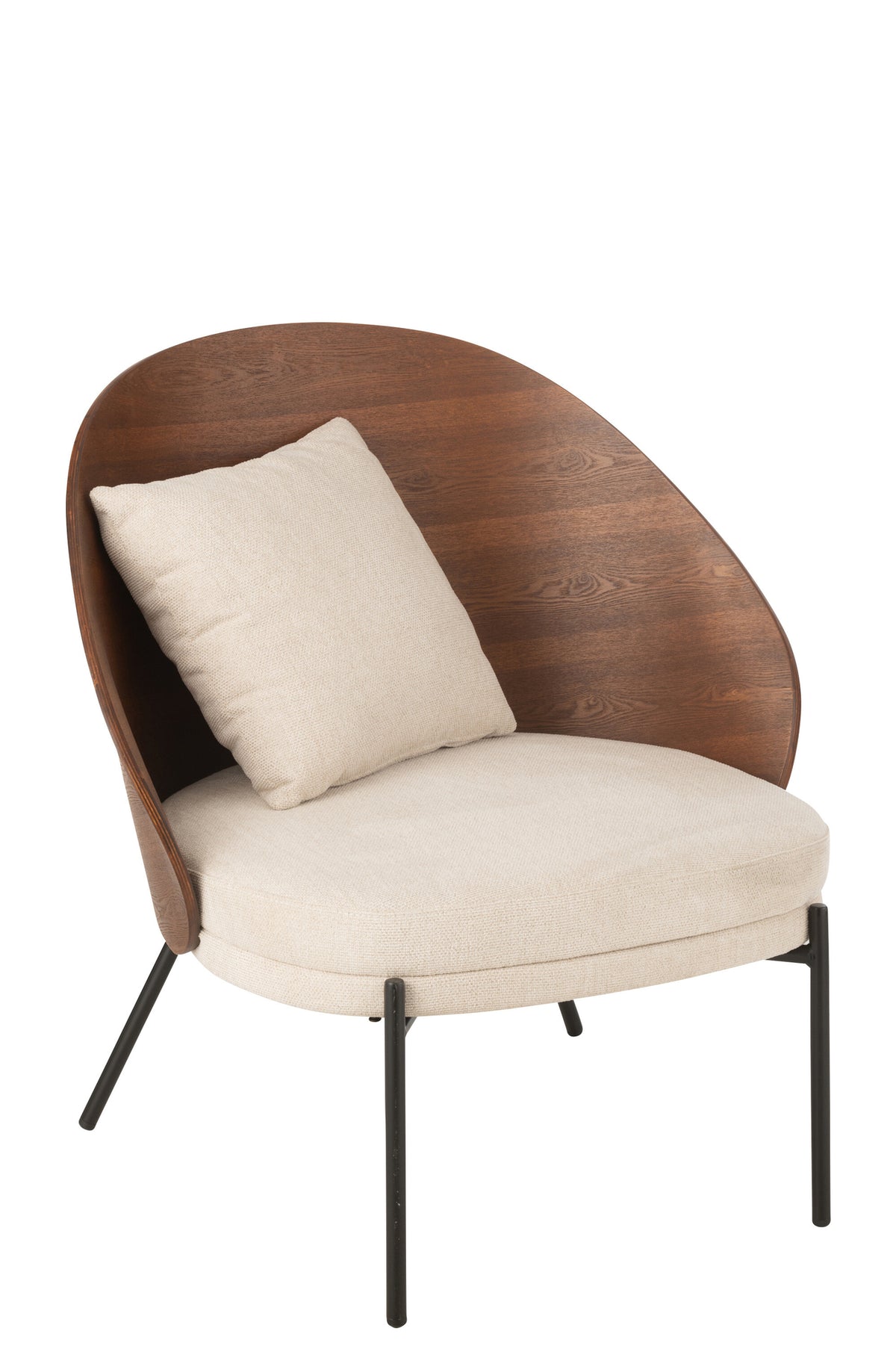 Sillón Lone Multiplex/Metal Marrón/Beige J-Line