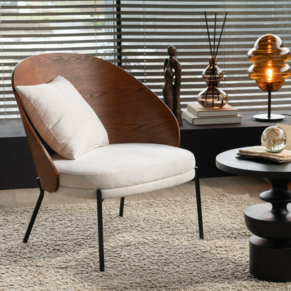 Sillón Lone Multiplex/Metal Marrón/Beige J-Line