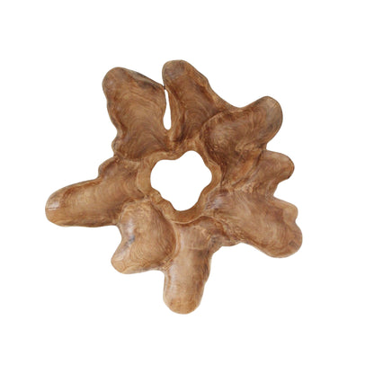 Decoración de pared de madera de teca Peony XL Raw Materials